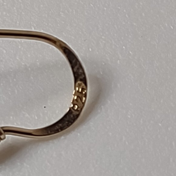 Cute Diamond Shaped Dangle Earring With 925 Sterling Silver Hooks - Picture 7 of 11